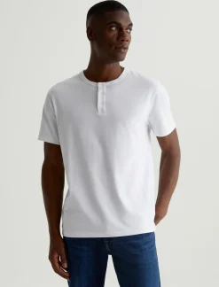 AG Jeans Shirts & Polos|Bryce Short Sleeve Henley