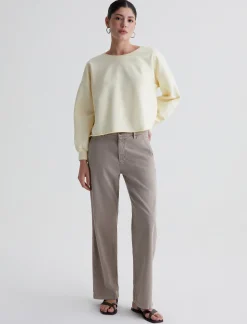 Women AG Jeans Pants & Trousers|Mid-Rise|Caden Straight