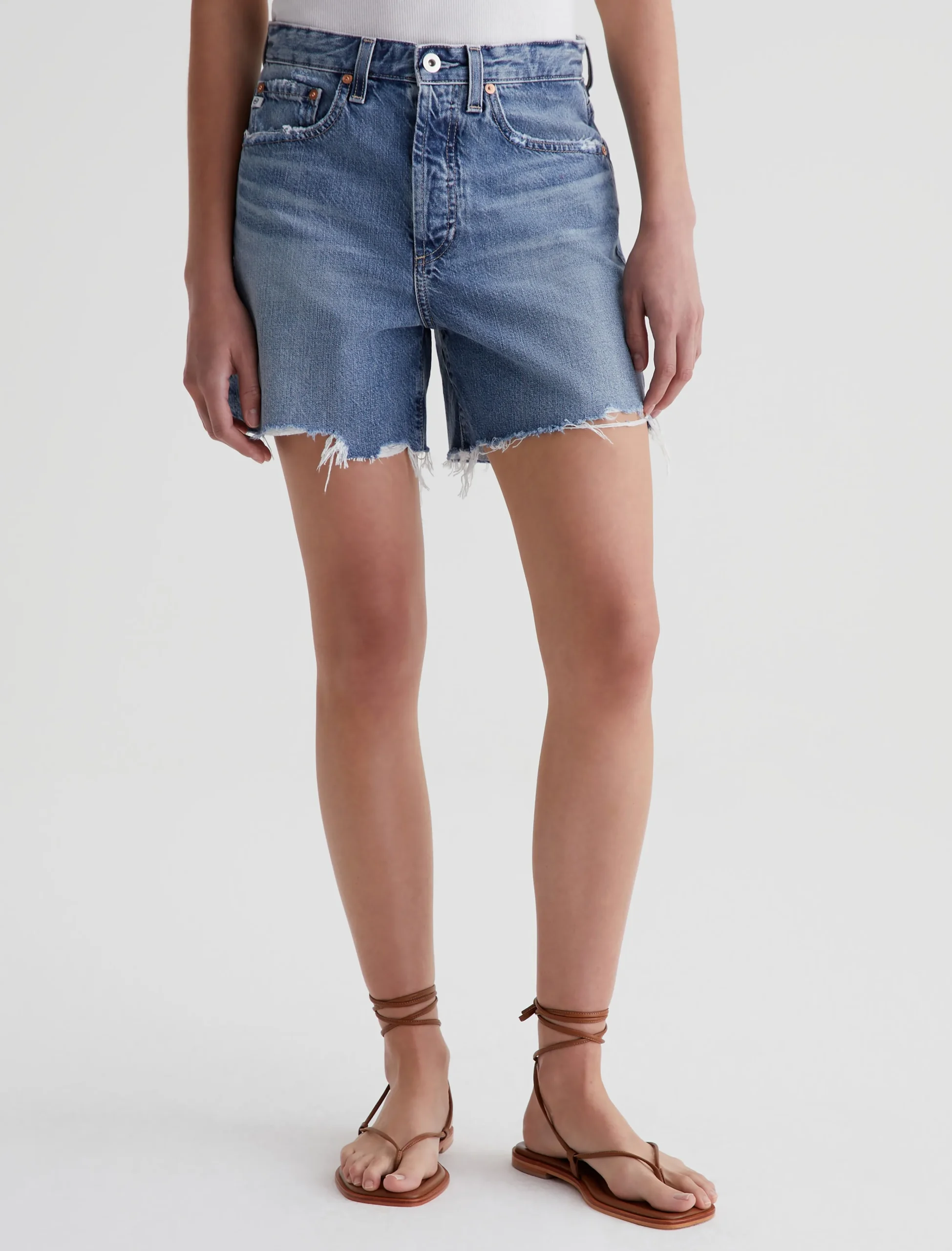 Women AG Jeans Skirts And Shorts|High-Rise|Clove Short
