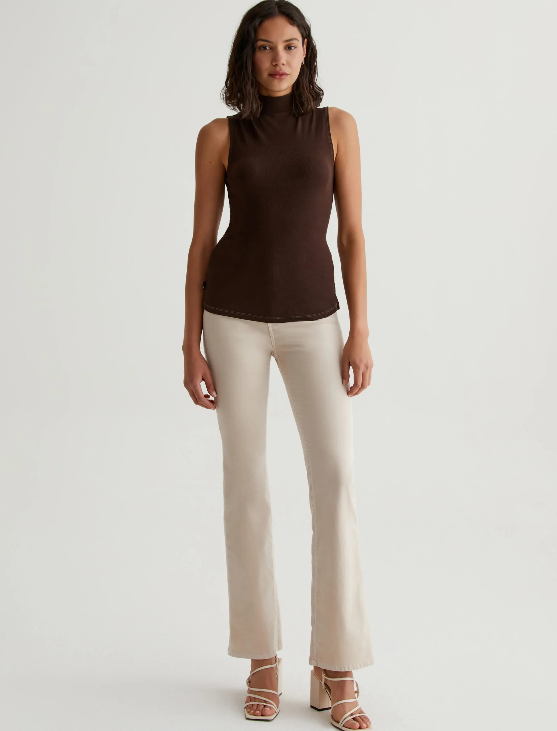 Women AG Jeans Tees & Tanks|Edie Sleeveless Turtleneck