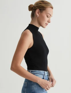 Women AG Jeans Tees & Tanks|Edie Sleeveless Turtleneck