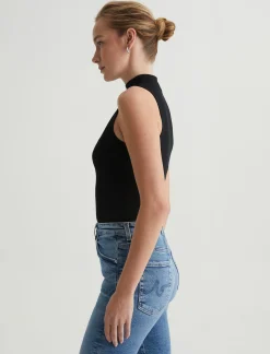 Women AG Jeans Tees & Tanks|Edie Sleeveless Turtleneck