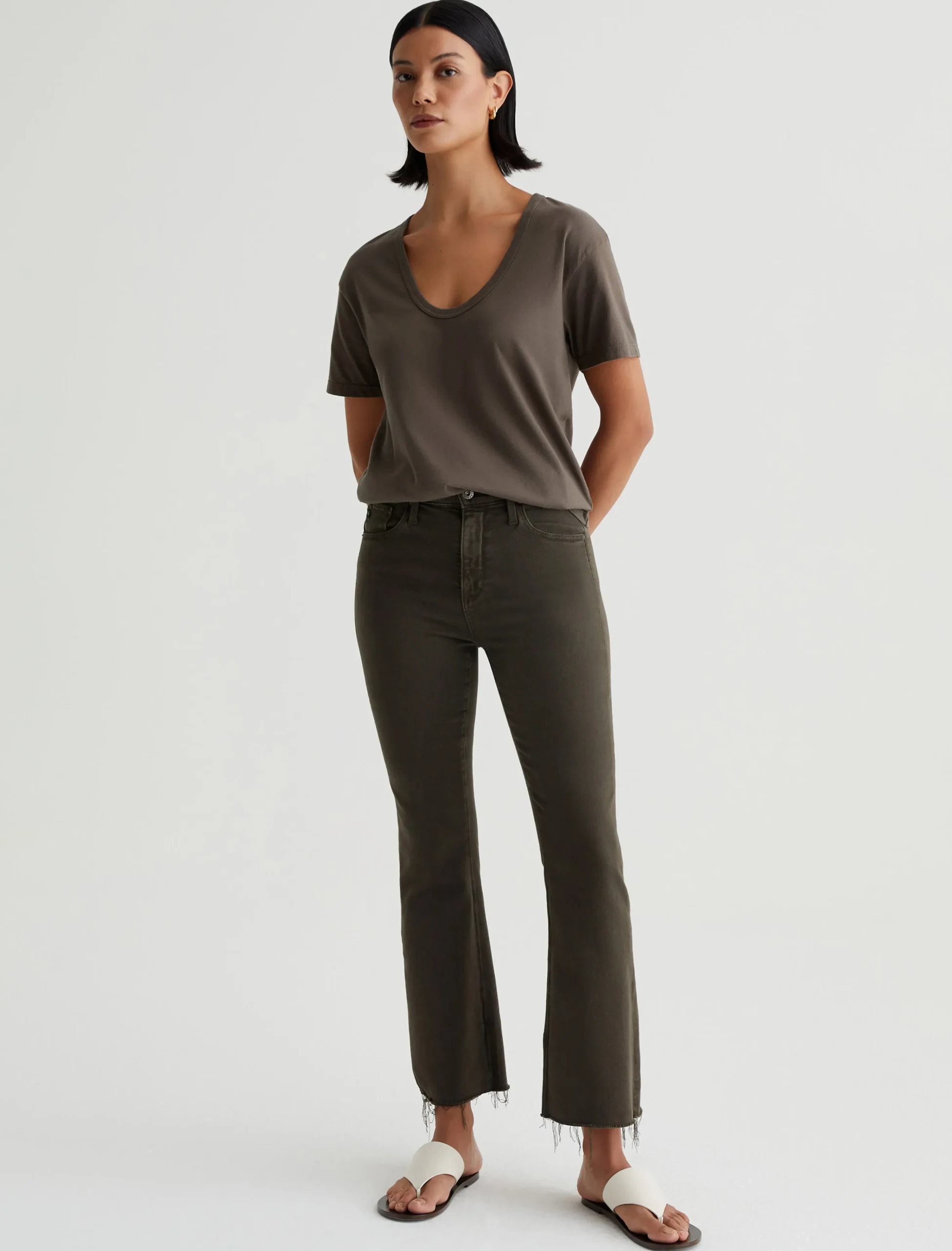 Women AG Jeans Jeans|Crop|Farrah Boot Crop