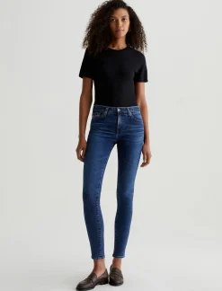 Women AG Jeans Jeans|Mid-Rise|Farrah Skinny Vapor Wash