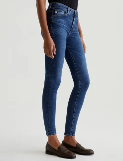 Women AG Jeans Jeans|Mid-Rise|Farrah Skinny Vapor Wash