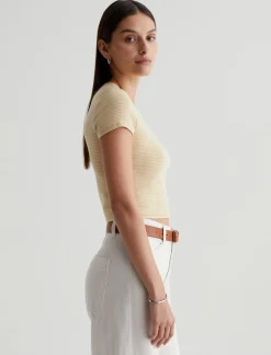 Women AG Jeans Tees & Tanks|Hutton Crew