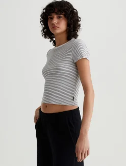 Women AG Jeans Tees & Tanks|Hutton Crew
