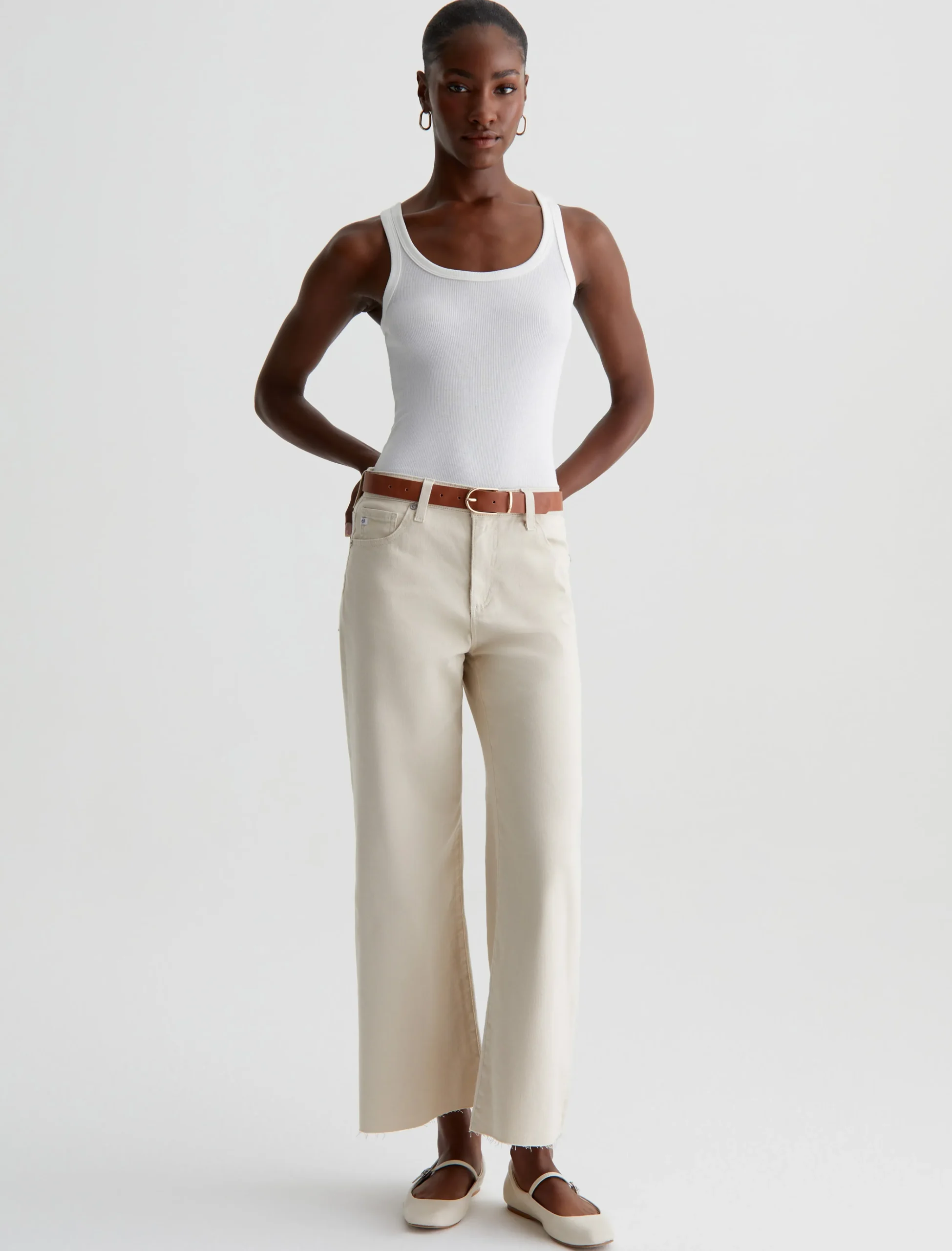Women AG Jeans Jeans|Crop|Saige Wide Leg Crop
