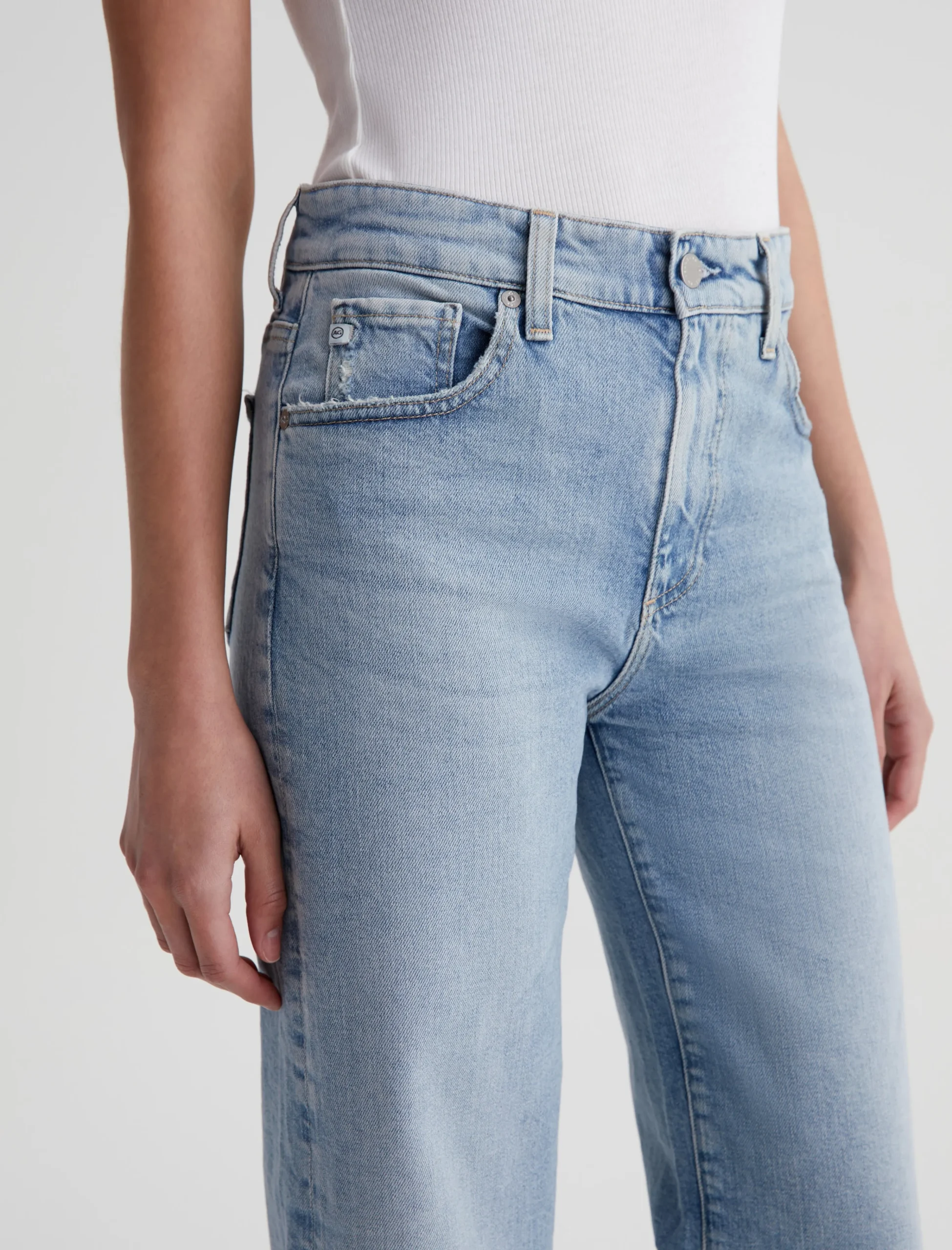 Women AG Jeans Jeans|Crop|Saige Wide Leg Crop