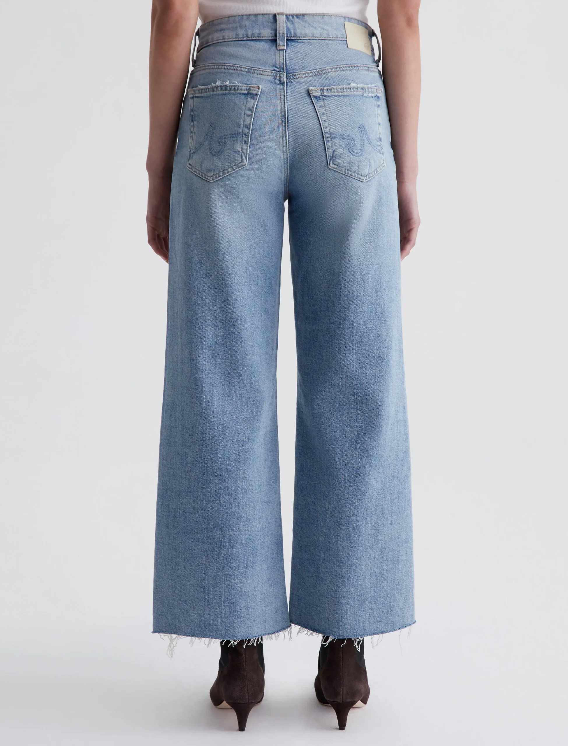 Women AG Jeans Jeans|Crop|Saige Wide Leg Crop
