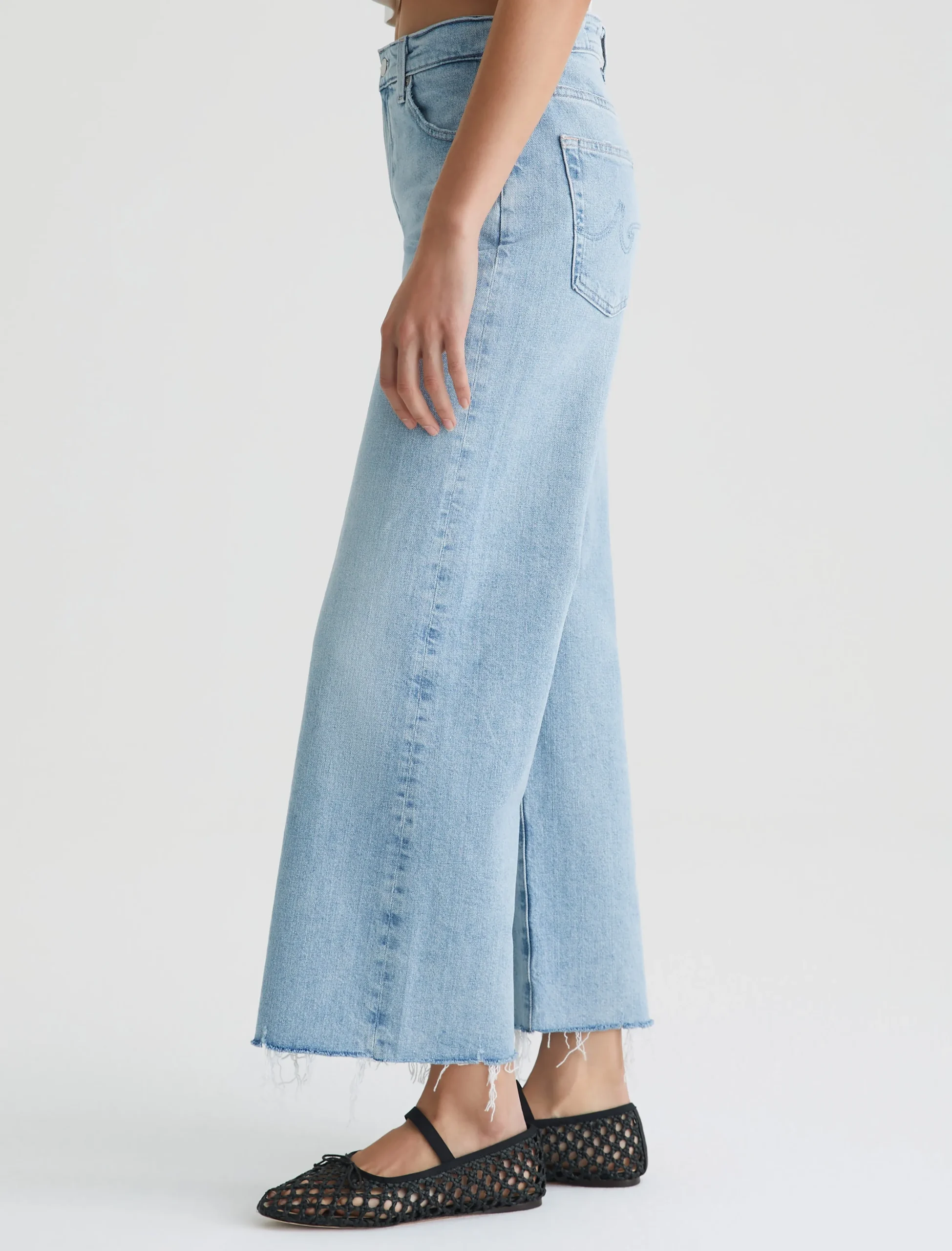 Women AG Jeans Jeans|Crop|Saige Wide Leg Crop 360°