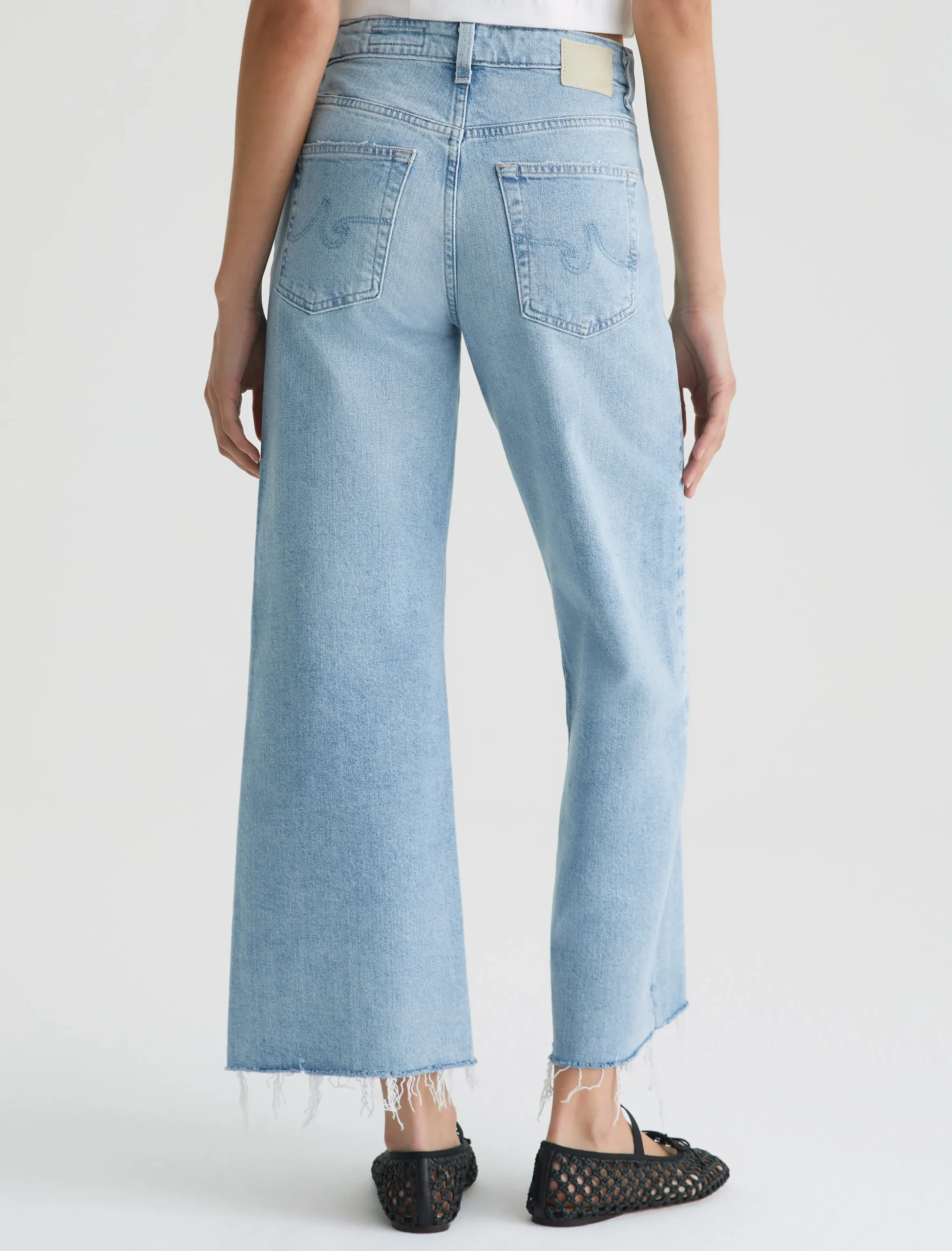 Women AG Jeans Jeans|Crop|Saige Wide Leg Crop 360°
