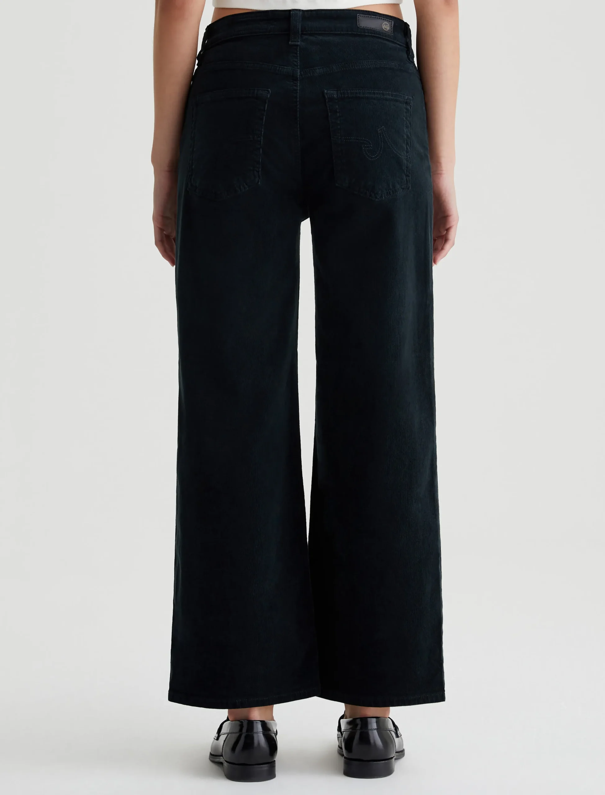 Women AG Jeans Pants & Trousers|Crop|Saige Wide Leg Crop Corduroy