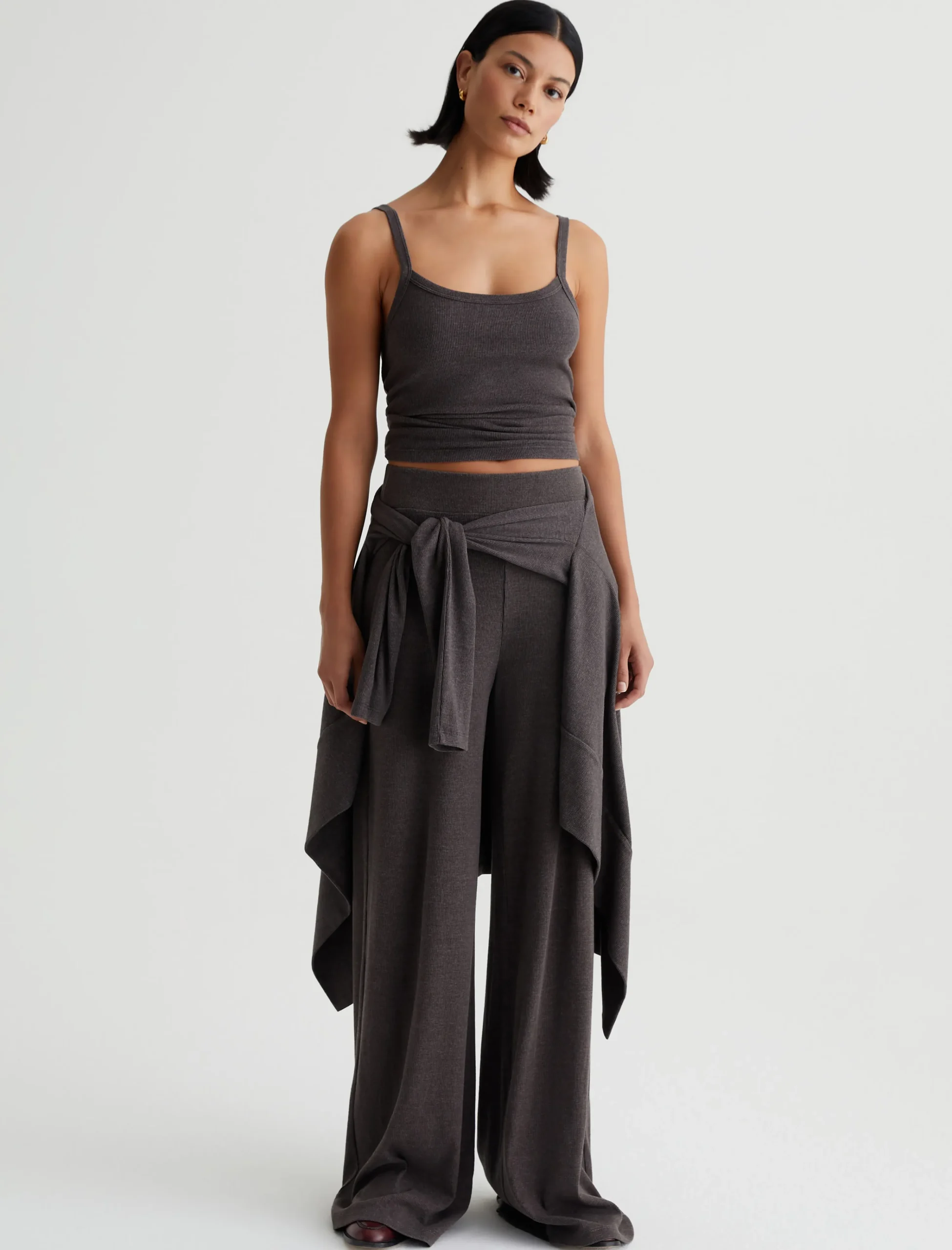 Women AG Jeans Pants & Trousers|High-Rise|Sourie